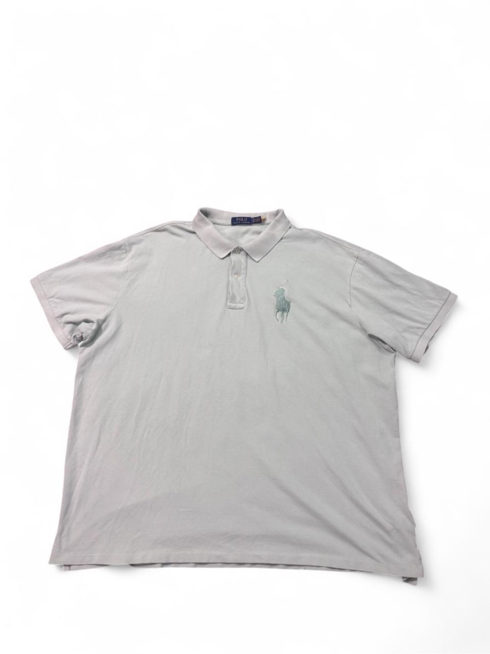 Polo ralph lauren big pony polo shirt embroidered mint green 4XL men’s RARE